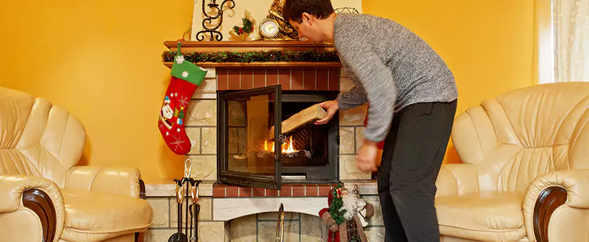 Rusted Metal Fireplace Restoration in Vicksburg, Mississippi